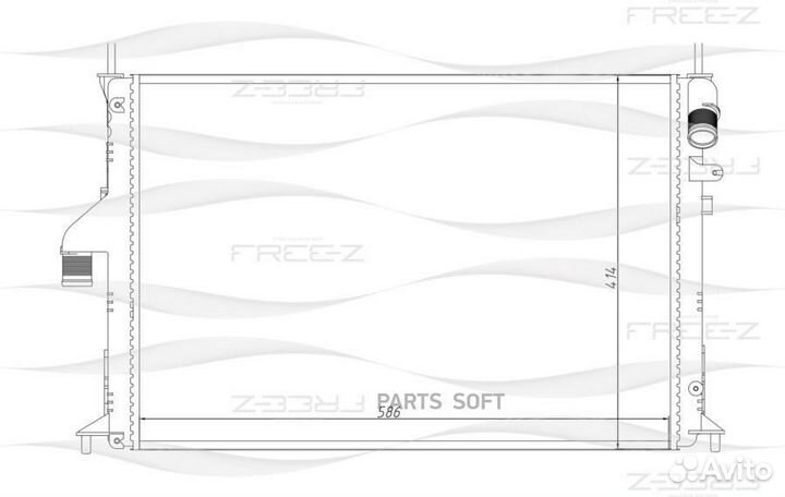 Радиатор охлаждения renault Duster/Logan/Sandero 0