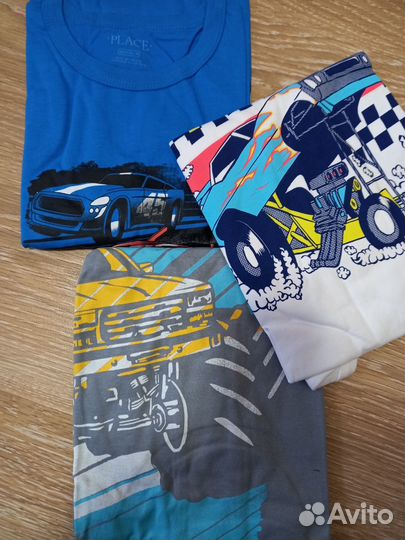 Комплект футболок 3 шт чилдренсплейс. Тачки