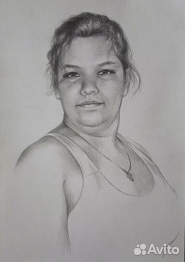 Портрет по фото карандашом на заказ