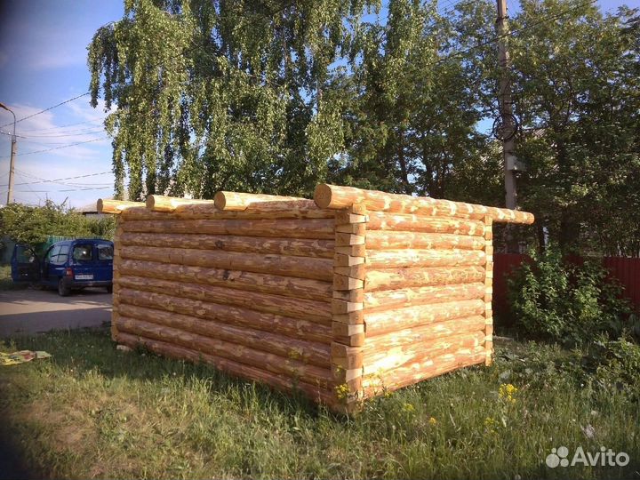 Сруб для бани 3х5 высота 2.3м