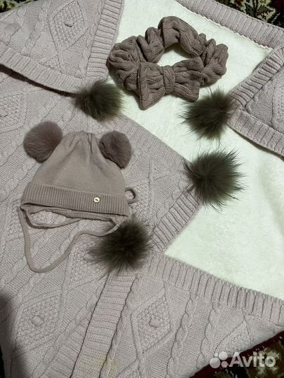 Детское одеяло для выписки конверт