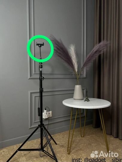 Кольцевая селфи лампа 26см цветная