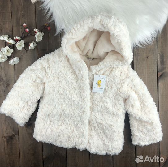 Куртка шуба для девочки 92