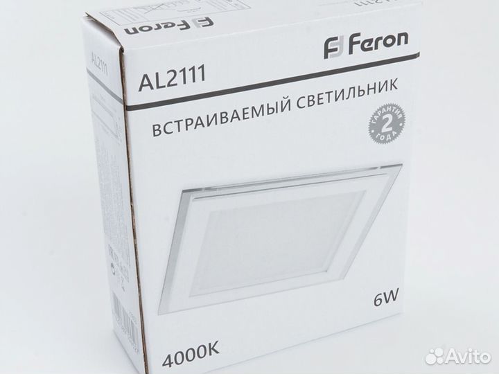 Светильник встраиваемый Feron 6W