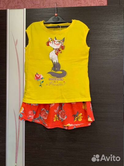 Летние вещи для девочки 140