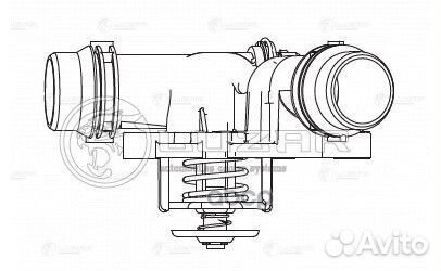 Термостат с ниж. крышкой для а/м BMW X5 (E53)