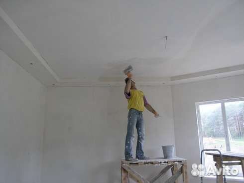 Шпаклевка и штукатурка и откось и потолка