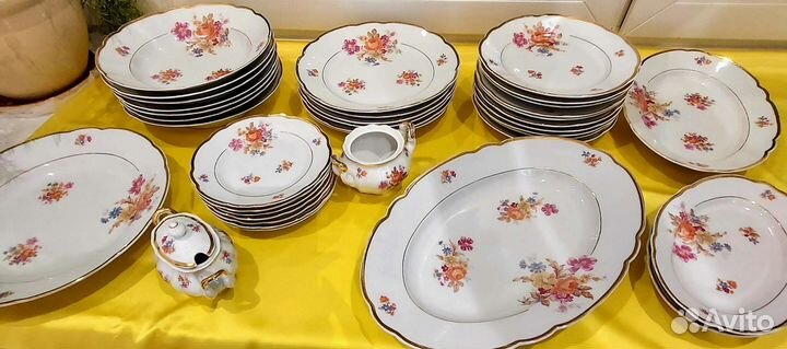 Cmielow Польша 1957 г. Столовый сервиз 37 пред