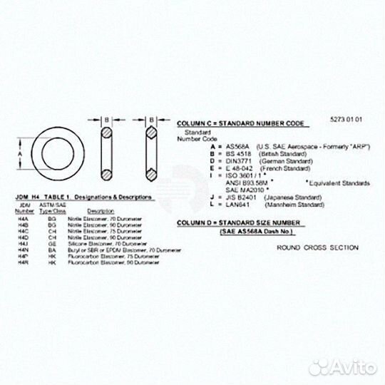 Уплотнительное кольцо H181114 John Deere