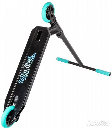 Самокат TechTeam Duker 101 чёрно-бирюзовый 2022