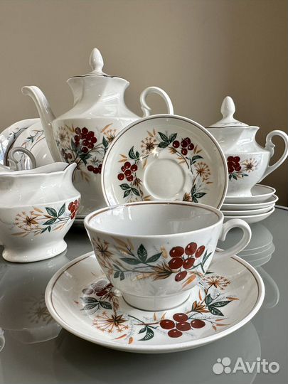 Сервиз Осень Рижский фз, 6 перс, 22 предм