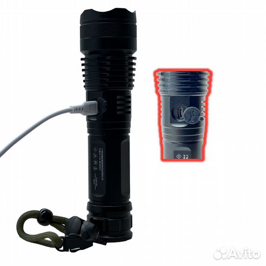 Фонарь-Тактический акк. smiling shark X71-P50 BK