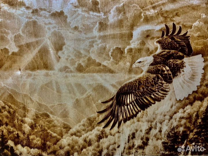 Портреты и картины на дереве