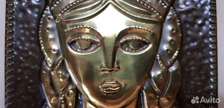 Чеканка винтажная, медная. СССР