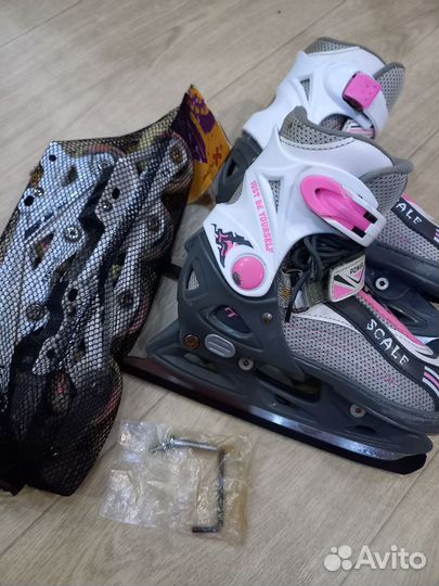 Ролики детские раздвижные 33 36