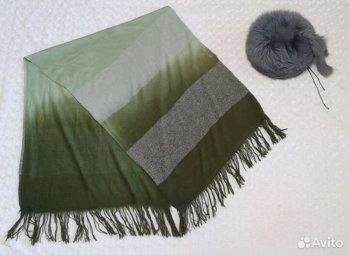 Шапка Женская, Зима, Натур.Мех Песец + Новый Шарф