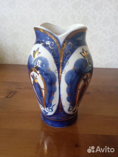 Ваза фарфор кобальт Кисловодский фз СССР