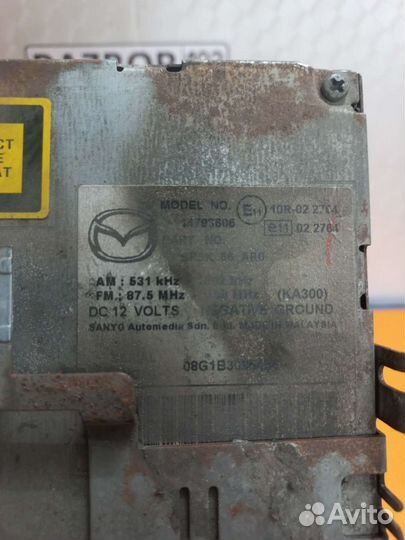 Магнитола Mazda 3bk 2002-2009 разбор мазда