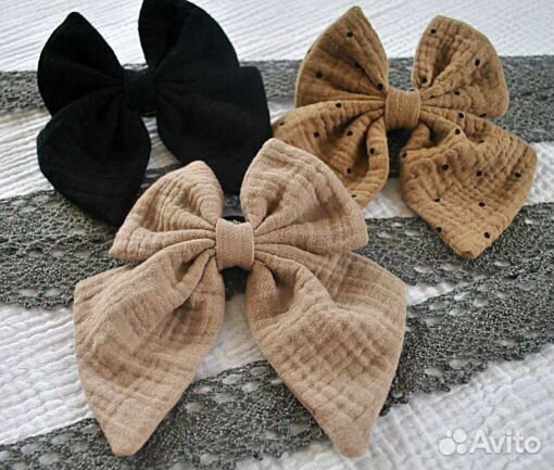 Бантики из муслина