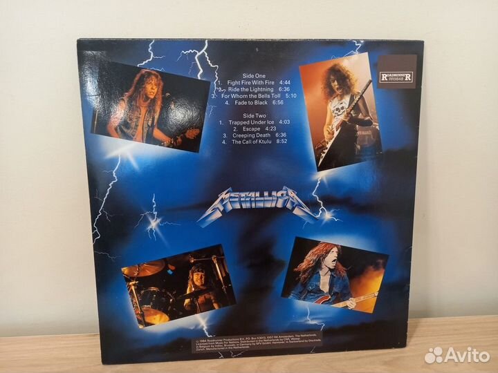 Metallica – Ride The Lightning VG+/VG+ Europe