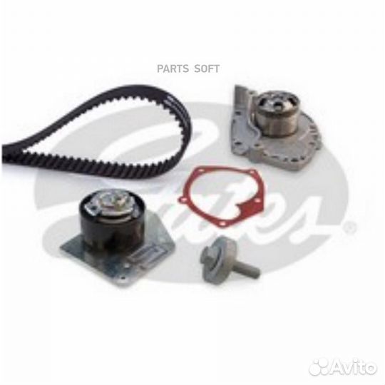 Gates KP15654XS Комплект (ремень ролик водяной нас