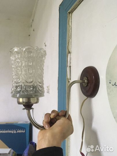 Светильник настенный 2шт, СССР