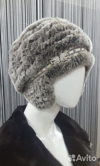 Шапка ушанка из кролика шкв-20