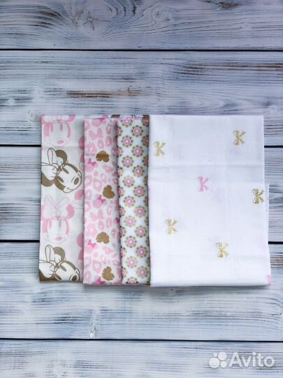 Ткани для пэчворка Корея, отрезы, хлопок, лён