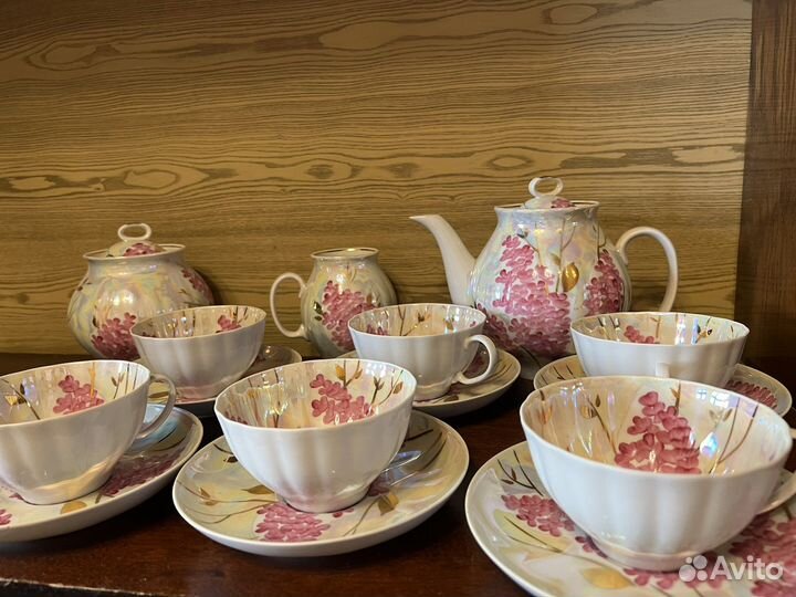 Сервиз чайный дулевский фарфор 15 предметов