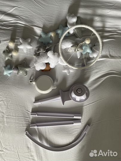 Мобиль в кроватку из фетра