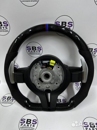 Руль бмв F20 F30 F32 X4 X5 X6 Карбон Алькантара