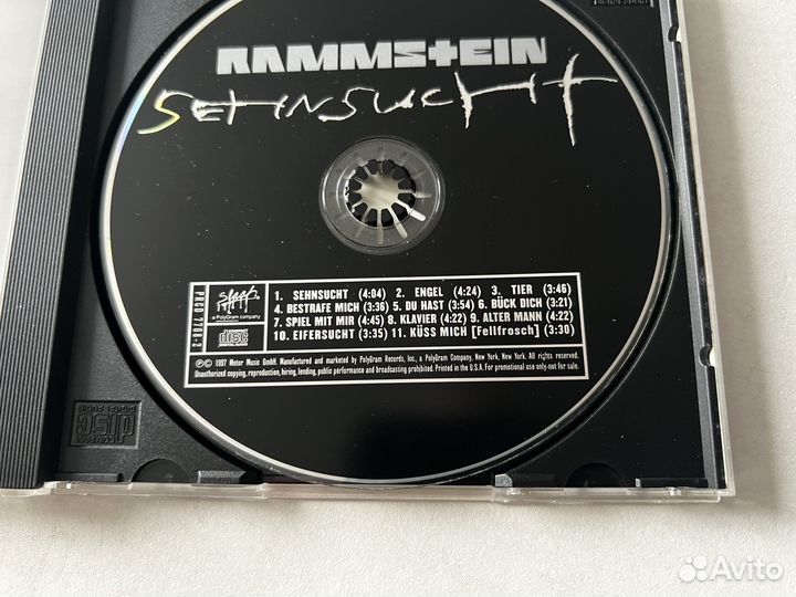 Rammstein - Sehnsucht (USA, Promo CD)