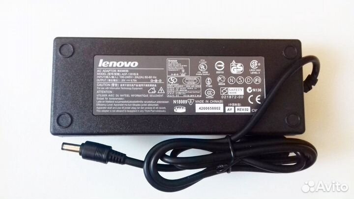 Блок питания Lenovo 20v 6.75a 135w 5.5 x 2.5mm