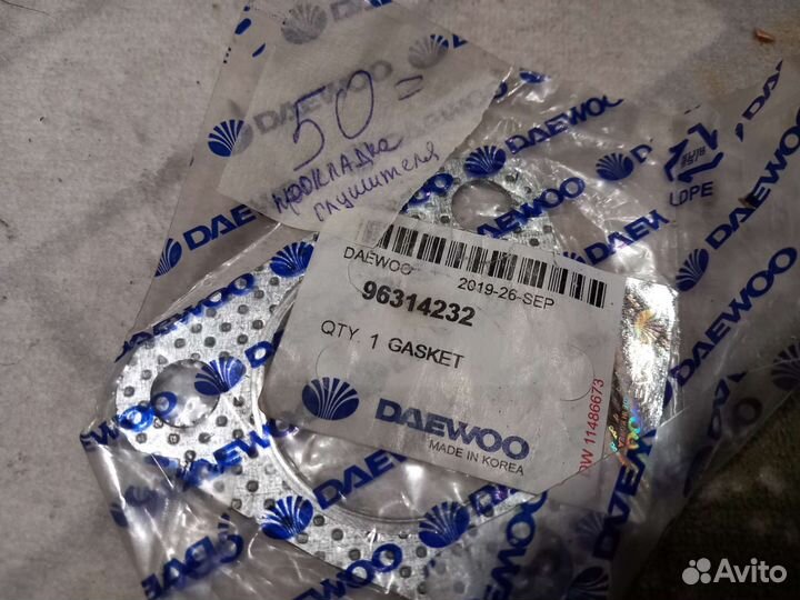 Прокладка глушителя для дэо матиз