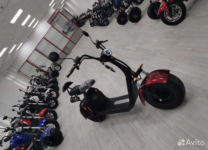 Электробайк Citycoco x7pro красный