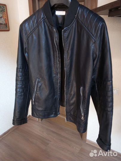 Кожаная куртка детская бу