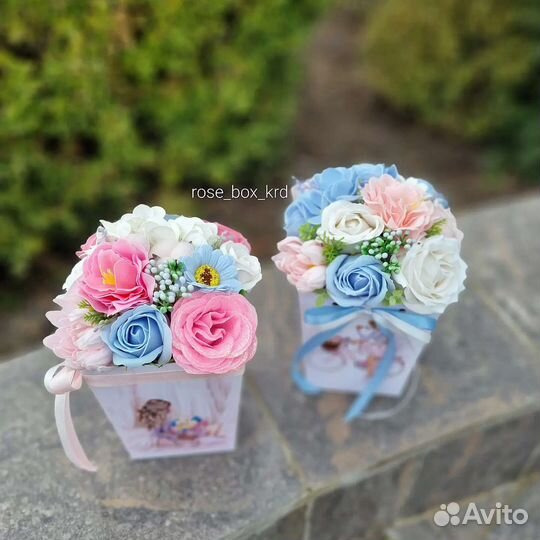 Букет из мыльных роз, мыльный букет