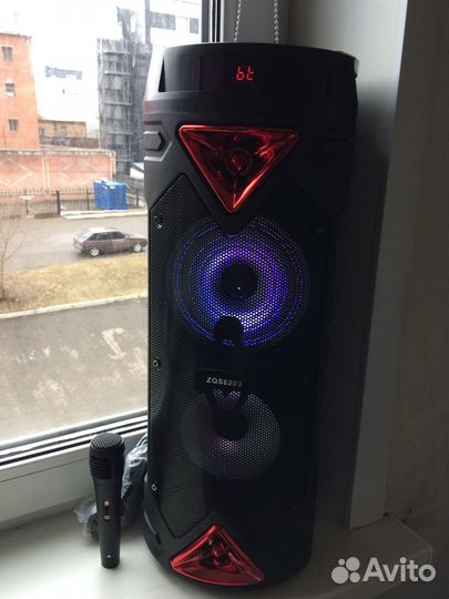 Колонка(новая),караоке,радио,микрофон в подарок