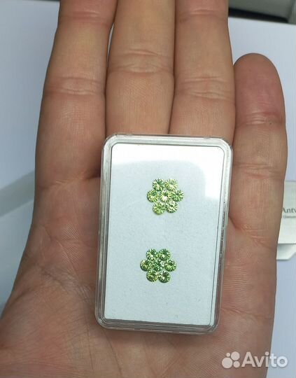 Демантоид гранат 2,64 карат 14 шт