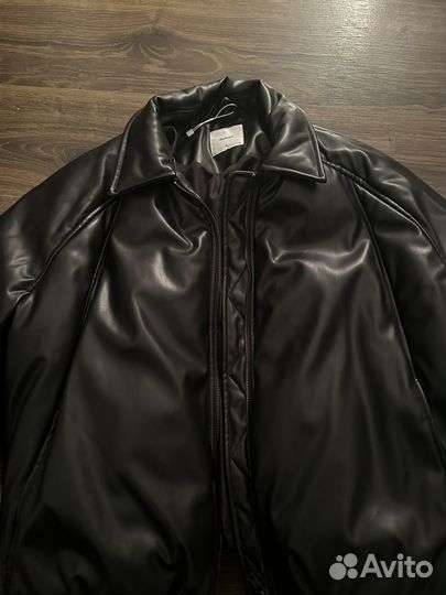 Кожаная куртка бомбер befree opium balenciaga