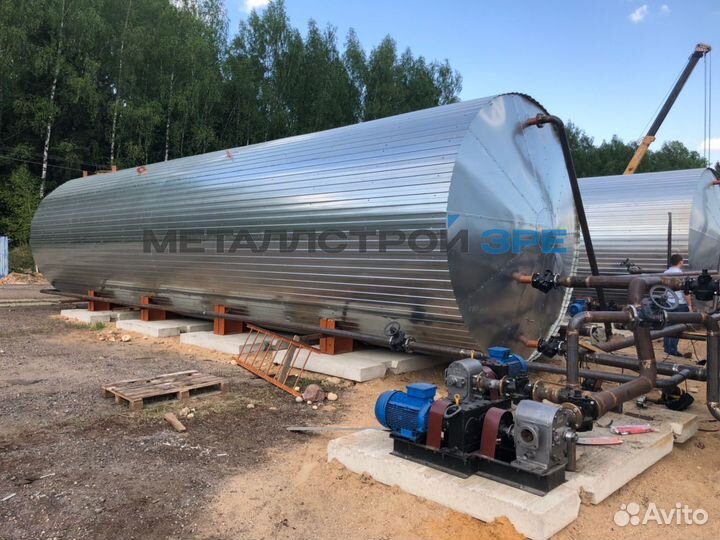 Резервуар горизонтальный стальной ргс-150 кубов