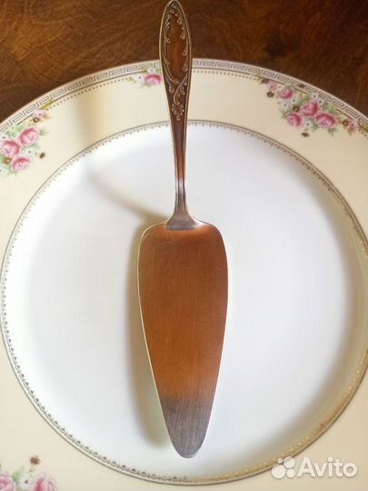 Лопатка для торта СССР, мельхиор