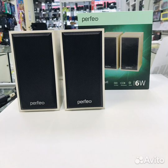 Колонки для компьтера PF-84 2.0, мощность 6 Вт мдф