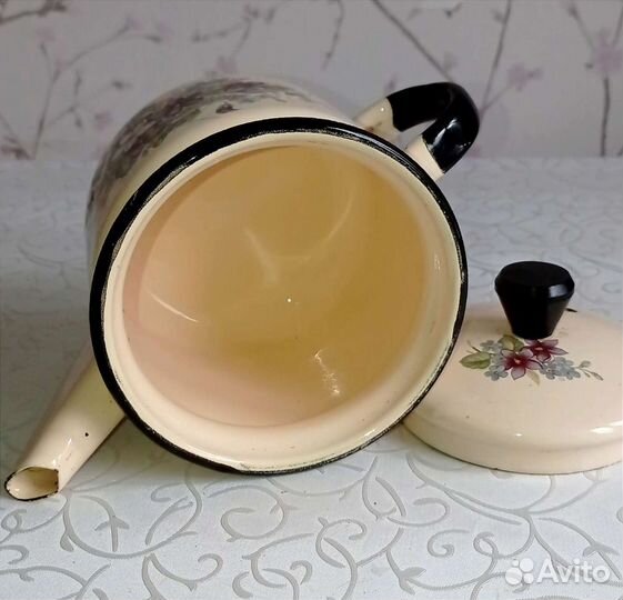 Заварочный, эмалированный чайник 0,5 литра