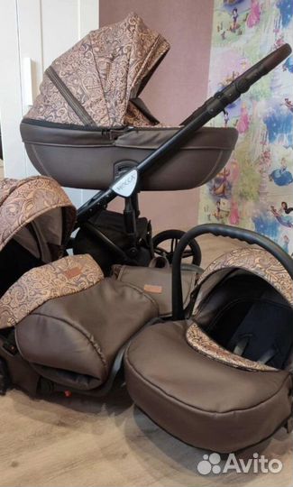 Коляска 3 в 1 verdi mocca