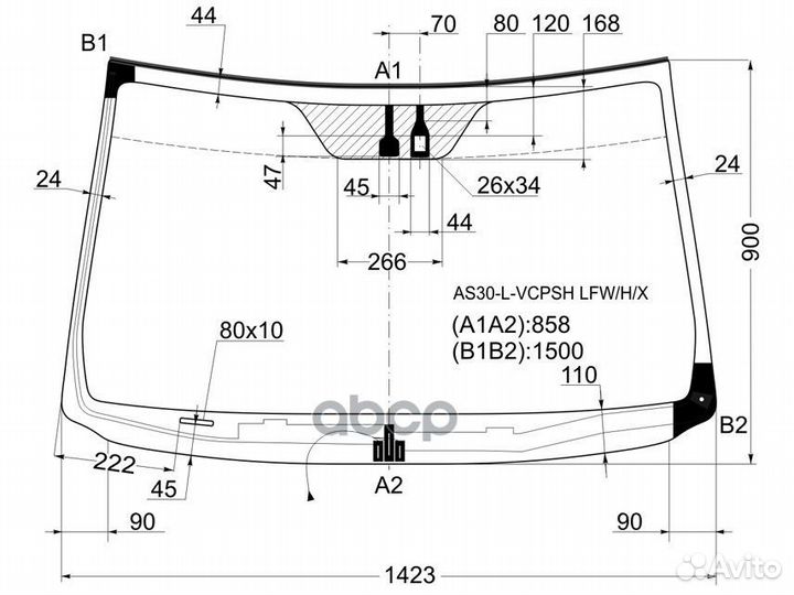 Стекло лобовое с обогревом щеток + дд toyota RA