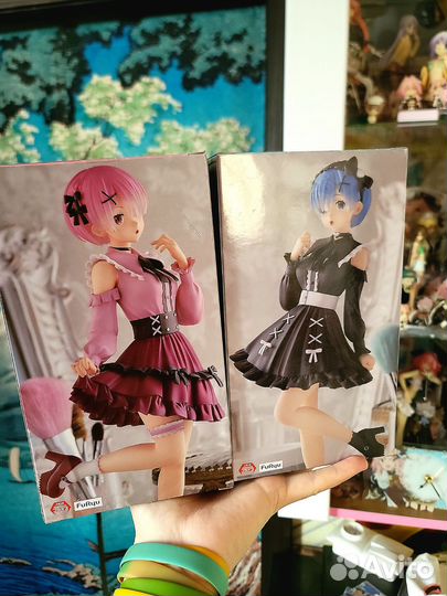 Аниме фигурка Rem Ram Рем Рам Re zero (ориг)