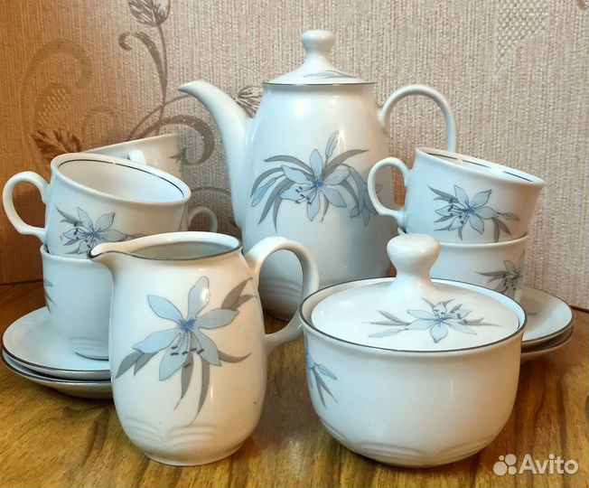 Кофейный сервиз, Kahla, гдр, фарфор