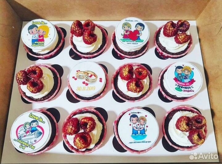 Топперы для торта и капкейки