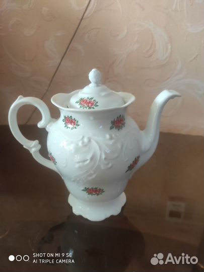 Чайник большой,фарфоровый -заварочник СССР